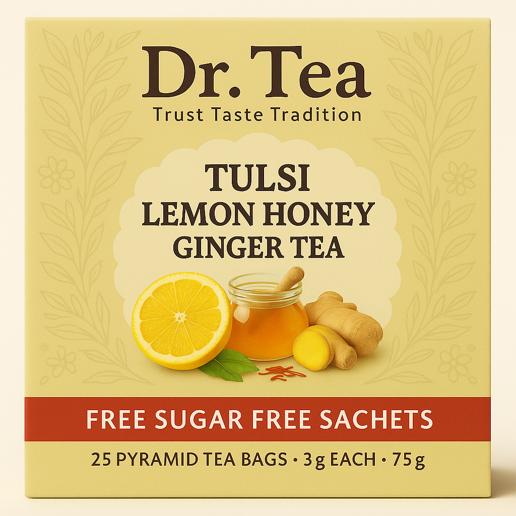 Tulsi lemon Ginger Green Tea.