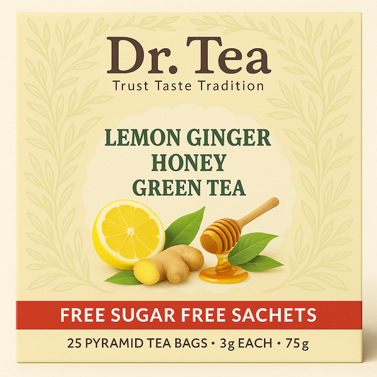 Lemon Honey Ginger Green Tea.