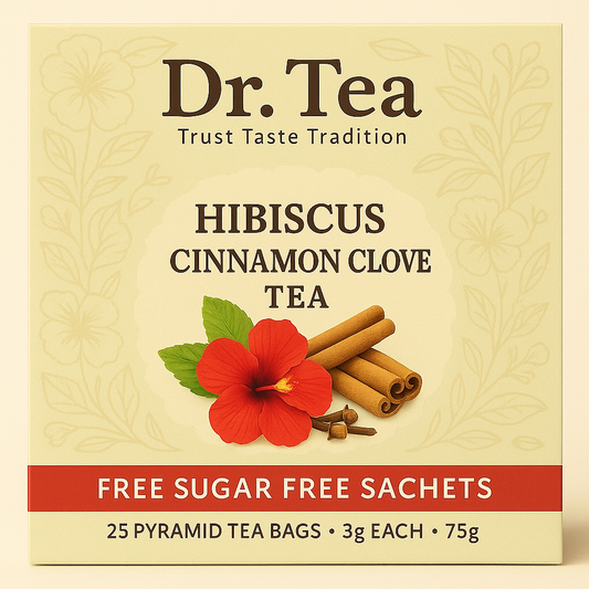 Hibiscus Cinnamon Clove green Tea.